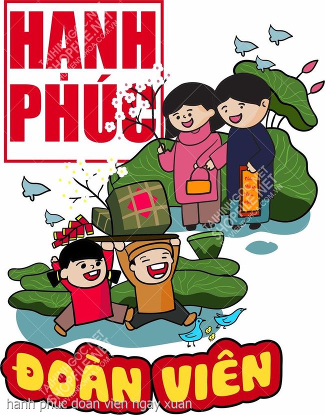 hanh phuc doan vien ngay xuan